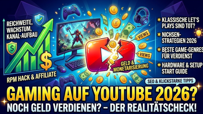 Kann man mit YouTube Gameplay & Let’s Plays noch Geld verdienen?
