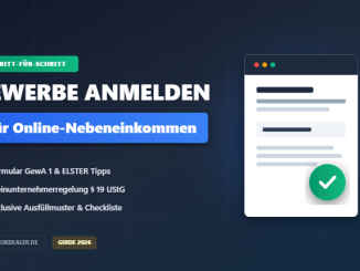 Anleitung zur Gewerbeanmeldung für ein Online-Nebeneinkommen