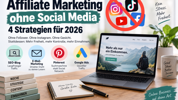 Affiliate Marketing ohne Social Media